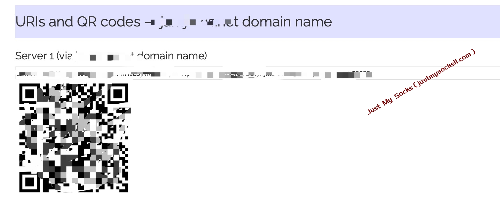 Just My Socks二维码